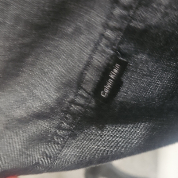 Calvin Klein Collection Charcoal Button-Down Shirt - Picture 5 of 8